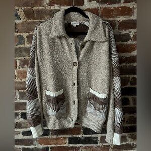 Blu Pepper Plaid Contrast Cardigan